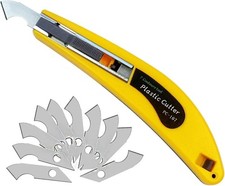 Professional Acrylic Plexiglass Sheet Cutter Scoring Knife Tool,with a Curved Ha picture