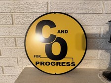 Chesapeake and Ohio (for Progress) Round Logo steel Sign New picture