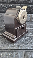 Rare Vintage German FTE Bakelite Hand Crank Desk Pencil Sharpener Art Deco picture