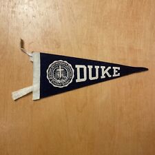 Vintage 1950s Duke University 4x9 Felt Pennant Flag picture