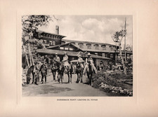 1910 Photogravure, Horseback Party Leaving El Tovar, Grand Canyon,  Karl Moon picture