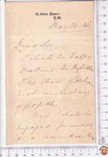 Sir John Pakington 3p ALS 1862 Gladstone Downing St Meet Japan Takeuchi Embassy? picture