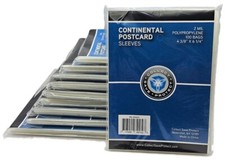 (1000) CSP Continental Postcard Sleeves Archival Safe Larger 4 3/8 x 6 1/4 Size picture