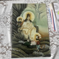 Antique Chinese Export Reverse Glass Painting early 19th century picture