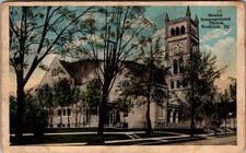 1921 Second Congregational Church Rockford Illinois Postcard E.C. Kropp picture