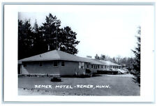 1970 Remer Motel Remer Minnesota MN Vintage Unposted RPPC Photo Postcard picture