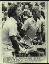 1970 Press Photo Davis Cup tennis players Bobby Lutz and Stan Smith in Cleveland picture