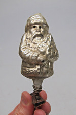 Antique Vintage Blown Glass Clip On SANTA ST NICK Christmas Ornament Germany picture