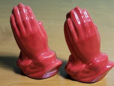 Supreme SS13 Salt and Pepper Shakers Red Praying Hands Prayer Logo Super Rare picture