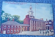 1910 POSTCARD INDEPENDENCE HALL WHERE DECLARATION WAS SIGNED #57- UNUSED picture
