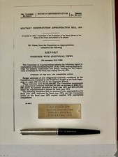 President Gerald Ford Bill Signing Pen & Engraving  Bill HR 17468, 1975. picture