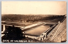 High-Angle View of the Massive Kensico Dam in Valhalla, New York RPPC Postcard picture