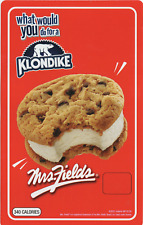 Lot of 2 Klondike Mrs. Fields Cookie Chip Sandwich Ice Cream Truck Sticker 5