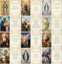 Catholic Prayer Cards Sets - 240 Pcs Religious Holy Prayer Cards Gifts Catholic picture