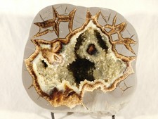 BIG Polished AAA CRYSTAL Filled HOLLOW Septarian GEODE From Utah 2171gr picture