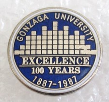 Gonzaga University - Excellence 100 Years Souvenir Pin - Spokane, Washington picture