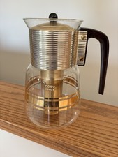 Vintage CORY DGPL-3 Glass with gold trim Coffee Brewer Maker picture
