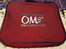 BRAND NEW Odyssey of the Mind OOTM Pin Collection Large Red Zip Pin Bag picture