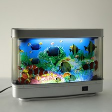 Tropical Fish Moving Lamp - Relaxing Mini Aquarium Night Light for Kids & Office picture