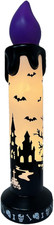 40 In. Warm White LED Candle Halloween Blow Mold | 40-In. LED Flicker Wick Hallo picture