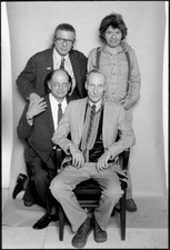 Amercan Beat authors fore Allen Ginsberg William S Burroughs rear - Old Photo picture