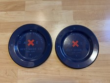 Best Made Co. Seamless & Steadfast Enamelware Plates - Navy Blue & Red picture