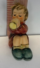 Hummel “Girl With Trumpet” Figurine #391, TMK-5 (1972-1979), 2 ½” Tall, Good Co picture