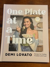 DEMI LOVATO SIGNED ONE PLATE AT A TIME 1st EDITION HARDCOVER BOOK-COA-2026-NEW picture
