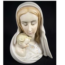 Ardalt Lenwile China Madonna and Child Porcelain Bust Figurine Vintage 5.5 inch picture