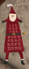 NWT ~ POTTERY BARN KIDS Advent Countdown Calendar Christmas Felted Wool Santa picture