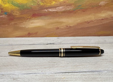 MONTBLANC Meisterstuck Gold Plated Trim Classique 164 Ballpoint Pen, NEAR MINT picture