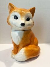 Better Homes And Gardens Orange Fox Cookie Jar Ceramic Excellent picture