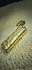 Vintage Cartier Paris Plaque Or G Gold Plated Ribbed Gas Lighter 39903K Swiss picture