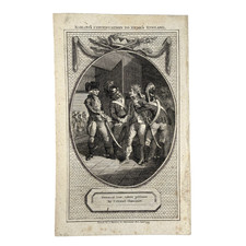 1795 American Revolution Engraving – Capture of General Charles Lee picture