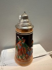 Vintage Marzi & Remy German Beer Stein with Pewter Lid Excellent Condition picture