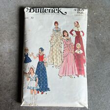 Vintage 70s Butterick 4205 Misses Costume SZ 10 Pilgrim Gypsy Colonial Dutch picture