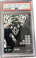 2022 HRO DC Comics Series 2 Iconic Phrases The Joker PSA 10 GEM MT 2f4 picture