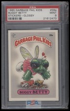 1985 Topps Garbage Pail Kids Series 1 #39a Buggy Betty PSA 9 Pop 42 Glossy picture