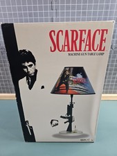 New Vintage Scarface Table Light Lamp Machine Gun M16 Frame and Shade Movie picture