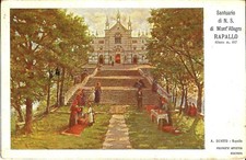 Rapallo, ITALY - Sanctuary, Our Lady of Mont 'Allegro - 1910 - Genoa, Liguria picture