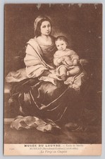 Murillo La Vierge au Chapelet Louvre Museum Art Postcard N.I.L. Paris picture