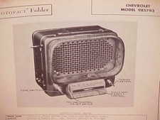 1942 1946 1947 1948 CHEVROLET CAR STYLEMASTER AM RADIO SERVICE SHOP MANUAL 2 picture