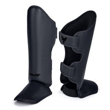 Elite Sports Muay Thai Shin Guards Kickboxing MMA Muay Thai Leg Instep Protec... picture