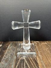 Vintage Deplomb Made in the USA Leaded Crystal Glass Cross 7