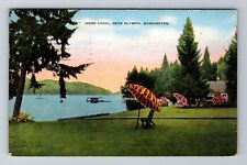 Olympia WA- Washington, Hood Canal, Antique, Vintage c1951 Souvenir Postcard picture