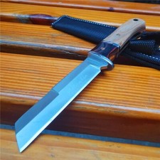 Small Exquisite Wooden Handle Survival Camping Stainless Steel Pocket Knife EDC picture