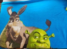 Y2k Shrek 2004 Dreamworks Fleece Blanket Rare Donkey  picture
