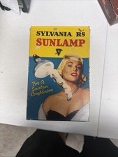 Vintage Sylvania RS Sunlamp Box Pinup Art 1950s Advertising Display Bulb WORKS picture