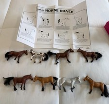 Vintage Saddle Up Horse Ranch Playset Moose Mountain Complete 1997 picture