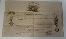1834 Vermont Governor William Palmer Vermont Milita Commission picture